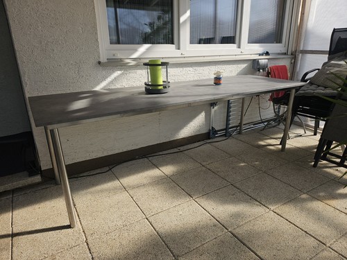 Balkontisch edelstahlgestell - balkontisch,