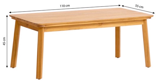 Beistelltisch aus teakholz - beistelltisch,